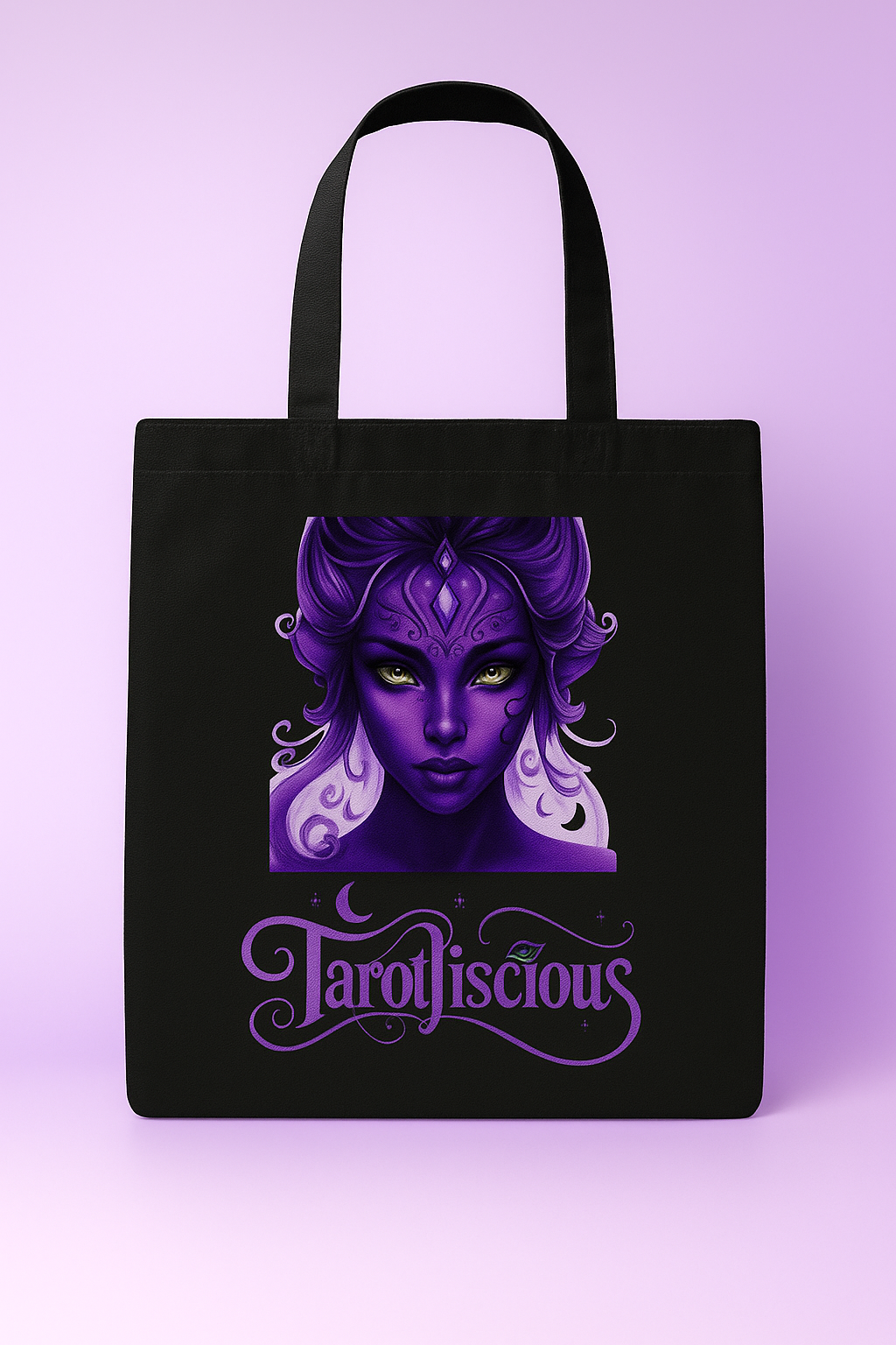 The Enchanted Witch Tote (Black-Purple)