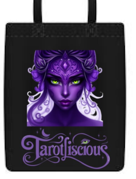 The Enchanted Witch Tote (Black-Purple)